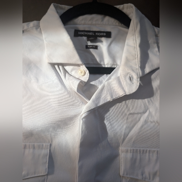 Michael Kors Classic White Shirts slim Fit - Picture 16 of 16